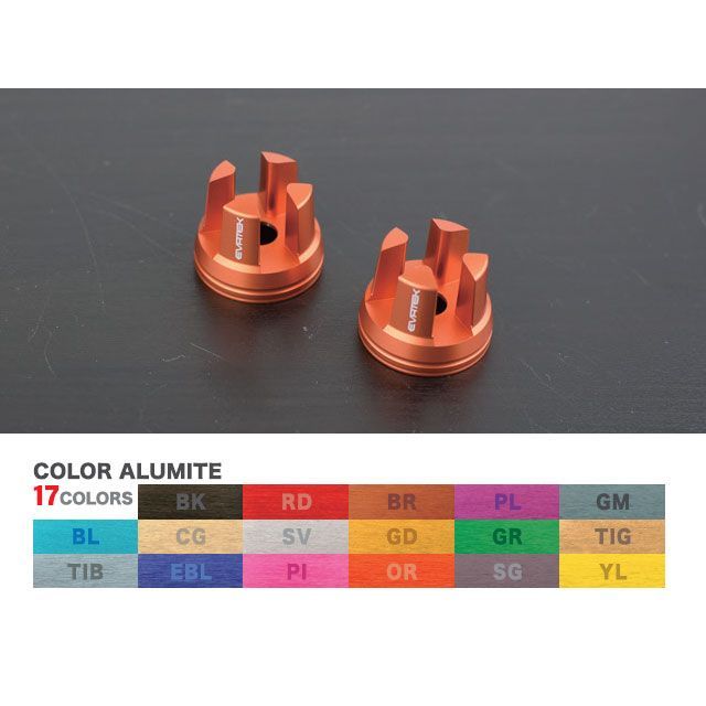 EVATEK Hybrid バーエンドスライダー ベース 2個セット（ゴールド） EVT-5005-GD エヴァテック ハンド..