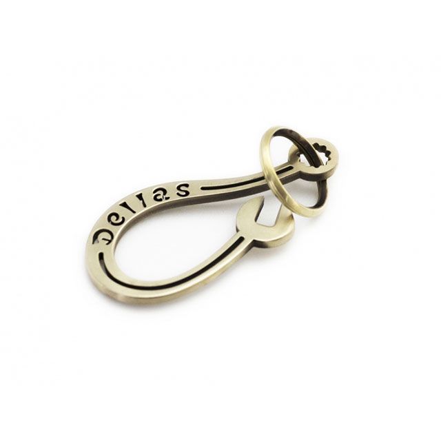 Motor Rock D’ellas Leathers スパナキーフック ブラス DL-14 DL-14 モーターロック キーホルダー