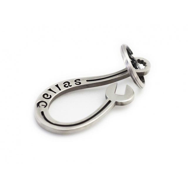 Motor Rock D’ellas Leathers スパナキーフック ジャーマンシルバー DL-15 DL-15 モーターロック キー..