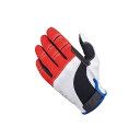 Biltwell モトグローブ(赤/白/青) サイズ XS ・028804 ビルトウェル ライディンググローブ バイク(2)