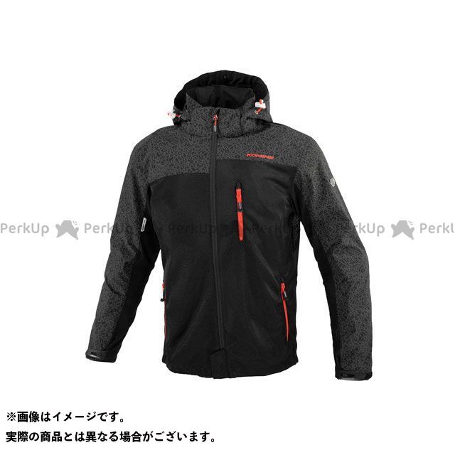 KOMINE 2023春夏モデル JK-1143 プロテクトメッシュパーカーテン（HR ブラック） サイズ WL ・07-1143 ..