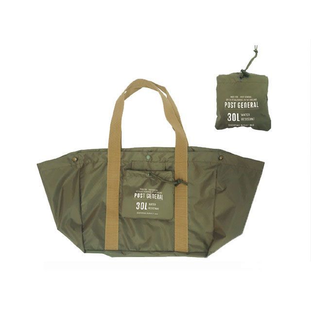 |XgWFl PG PACKABLE SHOPPING BASKET BAG OLIVE 982040016 Post General pi pi