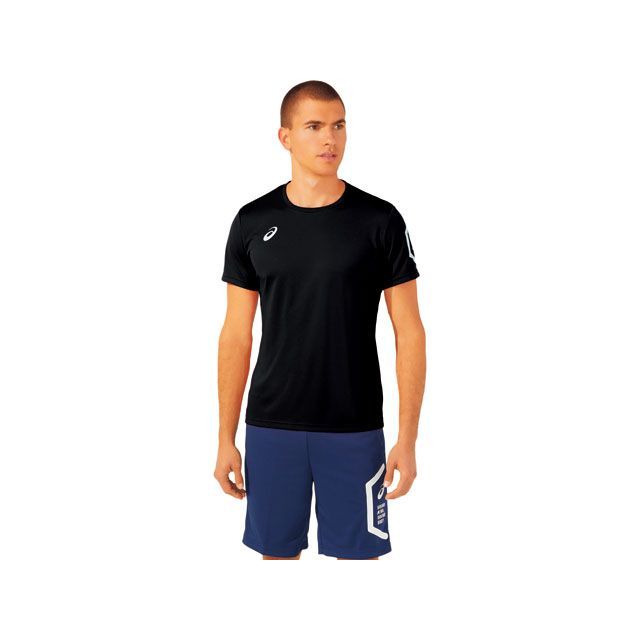 ASICS 2031D729 TEAM HEXAGON SS TOP RECYC(パフォーマンスブラック) サイズ L 2031D729 メーカー在庫あり アシックス アウトドア用ウェア キャンプ