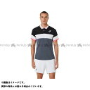 正規品／アシックス 2041A246 MEN MATCH POLO-SHIRT（パフォーマンスブラック×キャリアグレー） サイズ：XL 2041A246 ASICS アウトドア用ウェア キャンプ