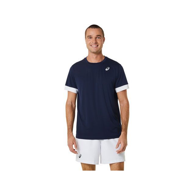 ●メーカー名：アシックス / ASICS●商品名：2041A255 MEN COURT SS TOP（ミッドナイト×ブリリアントホワイト）●サイズ：XL・サイズ：XSはこちら・サイズ：Sはこちら・サイズ：Mはこちら・サイズ：Lはこちら●メー...