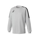 アシックス 2104A006 11 JR. GK GAME SHIRT（ソフトグレー） サイズ：150cm 2104A006 メーカー在庫あり ASICS アウトドア用ウェア キャンプ 1