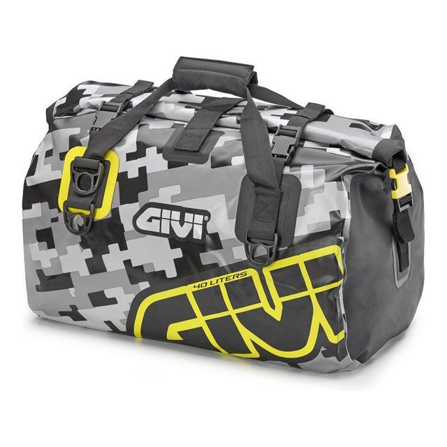 ジビ Waterproof 40 Liters Bag Easy-T EA115CM， HxLxW 50x54x27cm， color Camouflage Grey / Yellow givi_EA115CM GIVI その他 バイク