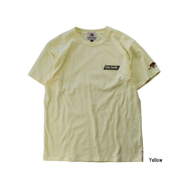 クレイスミス CSY-3908 SECONDHAND Tシャツ（イエロー） サイズ：M CSY-3908 Clay Smith カジュアルウェア バイク