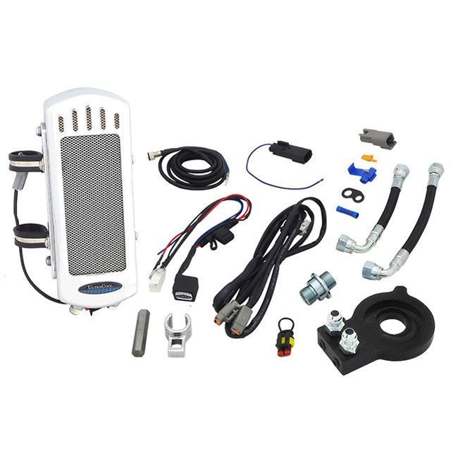 ULTRA COOL サイドマウント オイルクーラーシステム 18y- M8ソフテイル（クローム） ・022943 ウルトラクール オイルクーラー バイク ミルウォーキーエイト ソフテイルモデル