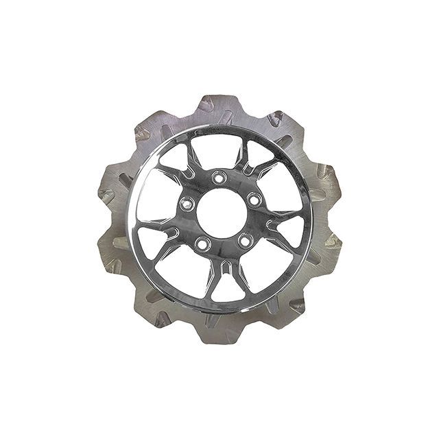 LyndallBrakes CROWN/B-52 11.8in 5mm厚 フロント（クローム/クローム） ・029372 LyndallBrakes ディスク バイク