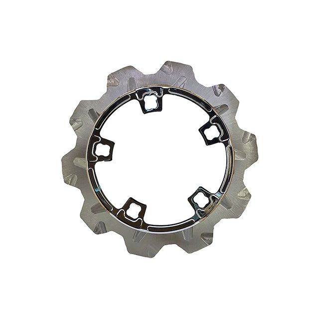 LyndallBrakes CROWN/ENFORCER 11.8in 5mm厚 フロント（クローム/クローム） ・029375 LyndallBrakes ディスク バイク ツーリングモデル Enforcerホイール装着車