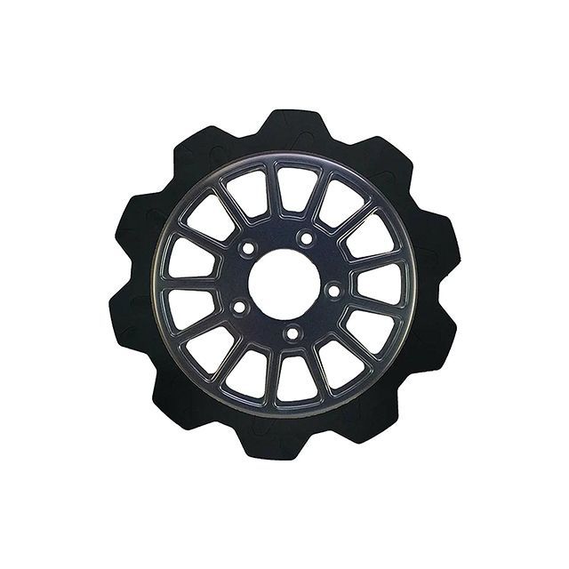 LyndallBrakes CROWN/13SPOKE 11.8in 7mm厚 リア（ブラック/ブラック） ・029379 LyndallBrakes ディスク バイク V-ROD ツーリング