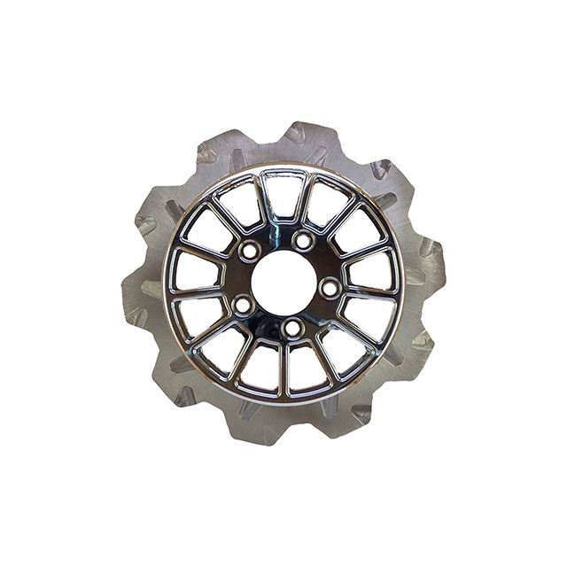 LyndallBrakes CROWN/13SPOKE 11.8in 7mm厚 リア（クローム/クローム） ・029382 LyndallBrakes ディスク バイク V-ROD ツーリング