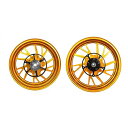 MOS 鍛造アルミホイール前後セット XMAX250/300、XF-10(マットゴールド) Y-B74-FG-10-03-3-KN モトオブスポーツ ホイール本...