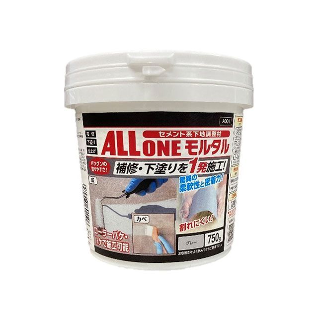 アサヒペン アサヒペン オールワンモルタル 750g グレー asahipen D.I.Y. 日用品