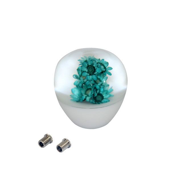 MADMAX 水中花 シフトノブ ショート TYPE1 50mm 変換アダプター付（スカイブルー） MM75-0049-LBL メーカー在庫あり マッドマックス 内装パーツ・用品 車 自動車