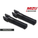 ●メーカー名：ミズ / MIZU●商品名：レーシングフットペグ ABE認可品 ブラック/ブラック ｜ 409SS1110004●メーカー品番：mizu_409SS1110004商品の保証は、メーカー保証書の内容に準じます。●備考記事番号：409SS1110004●写真注意※画像はイメージです。●商品について本品は輸入商品です。車体への適合については、現地欧州で販売される状態で行われています。国内向け車輛とは仕様が異なる場合があり、適合しないことがありますのでご注意ください。なお、輸入品のため、ご注文後のキャンセルや返品は承りかねます。●納期※ご注文後の海外取寄せとなり2ヶ月前後での日本入荷となります。※生産や通関状況等で輸入遅れが生じる場合がございますことご了承下さい。メーカー車種年式型式・フレームNo.その他トライアンフDaytona 675ヤマハFJR 1300ヤマハFJR 1300 A - AS - AEヤマハFJR 1300 A- ASヤマハFZ-1 FazerヤマハFZ-6 FazerヤマハFZ-8 FazerヤマハFZR 1000ヤマハFZR 600ヤマハFZS 1000 FazerヤマハFZS 600 FazerヤマハMT 125ヤマハMT-01 1670ヤマハMT-03ヤマハMT-07ヤマハMT-07 - AヤマハMT-09ヤマハMT-09 ABS TracerヤマハSZR 660ヤマハTDM 900ヤマハTRX 850ヤマハV-MaxヤマハXJ 600 N-SヤマハXJ 600 SヤマハXJ 900 DiversionヤマハXJ-6 DiversionヤマハXJR 1200ヤマハXJR 1300ヤマハXSR 700ヤマハXSR 900ヤマハYZF 1000 R ThunderaceヤマハYZF 750 RヤマハYZF 750 SPヤマハYZF R 125ヤマハYZF R1ヤマハYZF-R3※商品掲載時の適合情報です。年式が新しい車両については、必ずメーカーサイトにて適合をご確認ください。