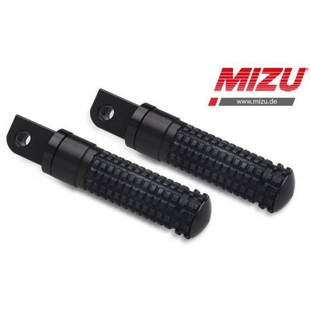 MIZU レーシング パッセンジャーフットペグ ABE認可品 ブラック/ブラック ｜ 409SS1120011 mizu_409SS1120011 ミズ ステップ バイク