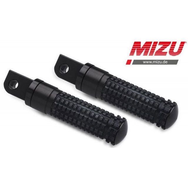 MIZU レーシング パッセンジャーフットペグ ABE認可品 ブラック/ブラック ｜ 409SS1120024 mizu_409SS1120024 ミズ ステップ バイク