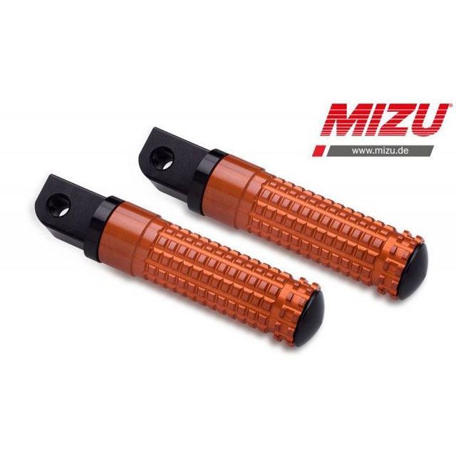 MIZU レーシング パッセンジャーフットペグ ABE認可品 ブラック/オレンジ ｜ 409SO1120003 mizu_409SO1..