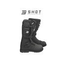 正規品／SHOT RACE GEAR ブーツ ATV（ブラック） サイズ：43 A09-24A1-A01-43 SHOT RACE GEAR レーシングブーツ バイク