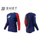 SHOT RACE GEAR ジャージ カモ 2.0(ブルー) サイズ L A08-12B5-E02-10 SHOT RACE GEAR モトクロス用品 バイク