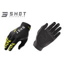 SHOT RACE GEAR グローブ CORE(ネオンイエロー) サイズ M A08-13C1-C08-09 SHOT RACE GEAR レーシンググローブ バイク