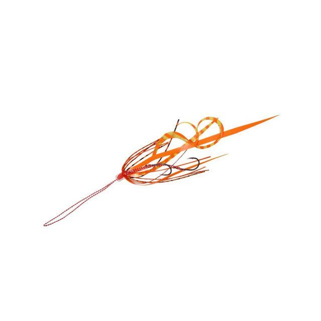 Hayabusa フリースライド ネクタイフックセット ツインカーリ＆ストレート SE185 オレンジシュリンプ SE185-2 HAYABUSA フィッシング