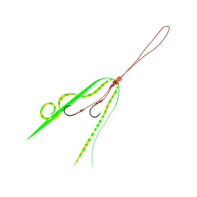 Hayabusa フリースライド ネクタイフックセット ストレート＆カーリー SE166 トリプルチャート SE166-6-5 HAYABUSA フィッシング