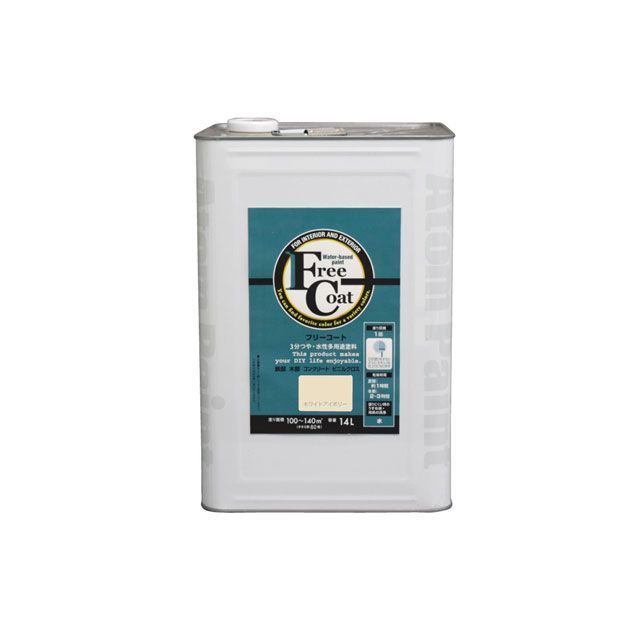 ATOM HOUSE PAINT フリーコート14Lホワイトアイボリー アトムハウスペイント D.I.Y.