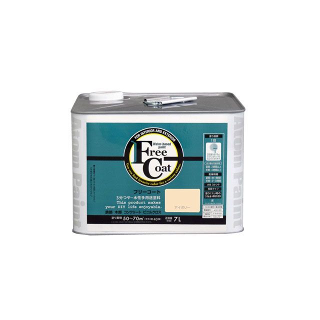 ATOM HOUSE PAINT フリーコート7Lアイボリー アトムハウスペイント D.I.Y.