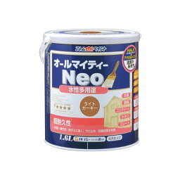 正規品／アトムハウスペイント 水性オールマイティーネオ1.6Lライトカーキー ATOM HOUSE PAINT D.I.Y. 日用品