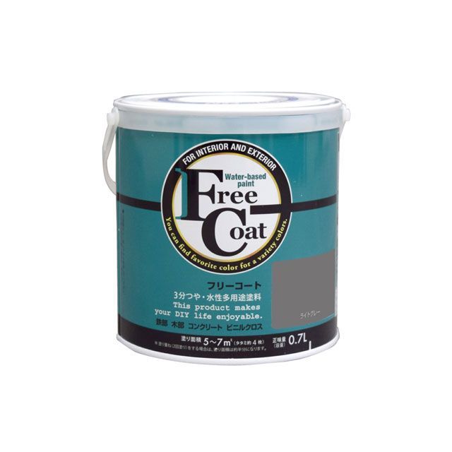 ATOM HOUSE PAINT フリーコート0.7Lライトグレー アトムハウスペイント D.I.Y.