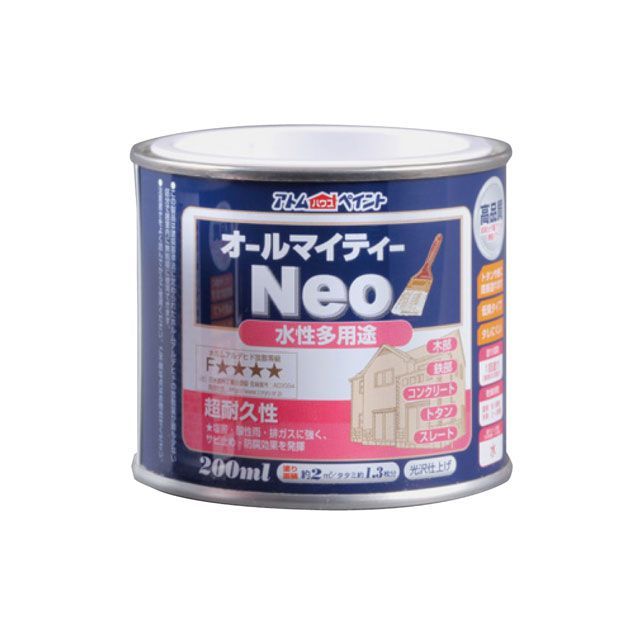 ATOM HOUSE PAINT 水性オールマイティーネオ200MLフレッシュグリーン アトムハウスペイント D.I.Y. 日用品