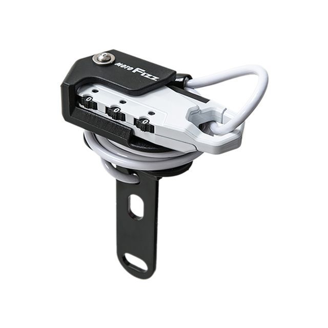 TANAX ヘルメット用ワイヤーロック ストレート（ホワイト） MF-4754 メーカー在庫あり タナックス ワイ..