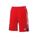 YONEX 15177 メンズニットハーフパンツ(サンセットレッド) サイズ XO 15177 メーカー在庫あり ヨネックス アウトドア用ウェア キャンプ