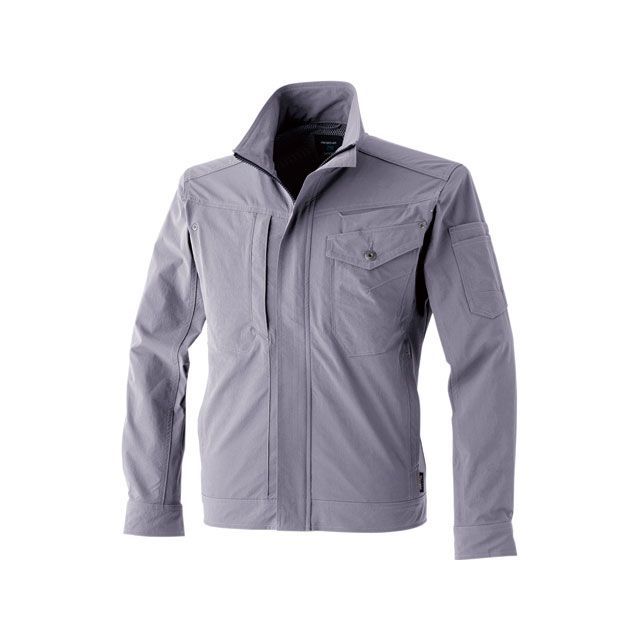 chusan DOG UR 8308-809 長袖ブルゾン（L灰） サイズ 3L ＃8308-809-3L 中国産業 ジャケット バイク