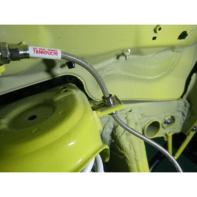 ORS TANIGUCHI テフロンステンメッシュブレーキホース(オプション/マスターシリンダー下2本クリアコート) オフロードサービスタニグチ ブレーキ