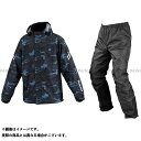 KOMINE RK-539 ブレスターレインウェア フィアート(ブルーカモ) サイズ L ・03-539 コミネ レインウェア バイク(2)