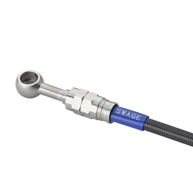 SWAGE-LINE PRO フロントホースキット（ステンレス） ホースカラー ブラック STPB789FS スウェッジラインプロ ブレーキホース・ケーブル類 バイク Ninja ZX-25R