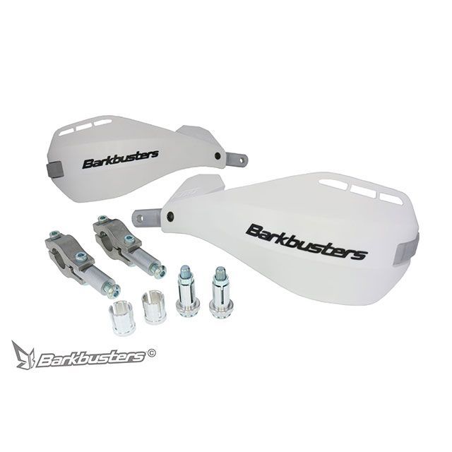 Barkbusters EGO ミニハンドガード Two Point Mount（Straight 22mm）ホワイト EGO-204-00-WH バークバ..