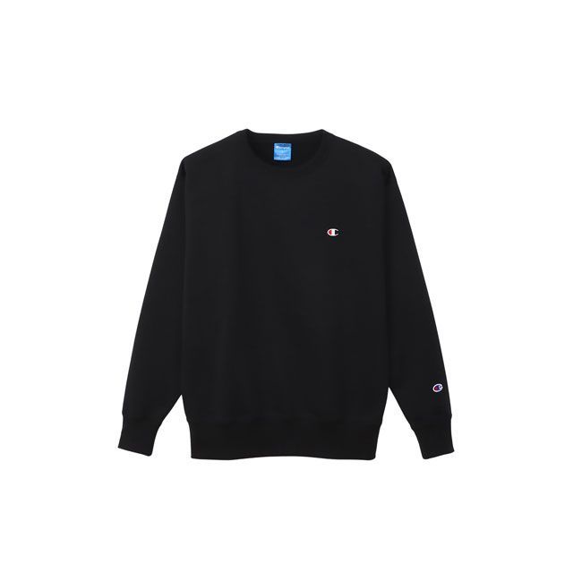 champion C3-YS050 CREW NECK SWEATS（ブラック） サイズ S C3-YS050 メーカー在庫あり チャンピオン アウトドア用ウェア キャンプ