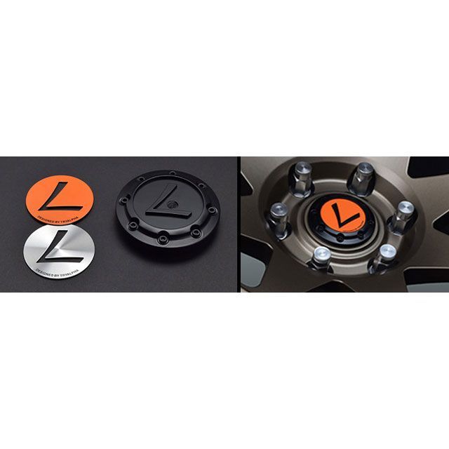 【正規品】TRYALPHA レオウィング クロス 5H用 センターキャップ（オーナメント2色付） トライアルファ タイヤ・ホイール 車 自動車