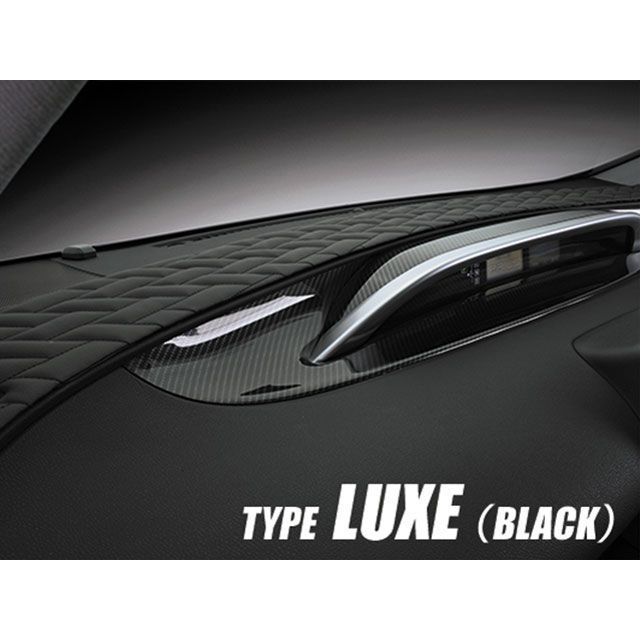 LANBO レザーダッシュボードパネル Type LUXE 50プリウス（ブラック×ブラックステッチ） LUXE-LDBP-P50BK LANBO 内装パーツ・用品 車 自動車