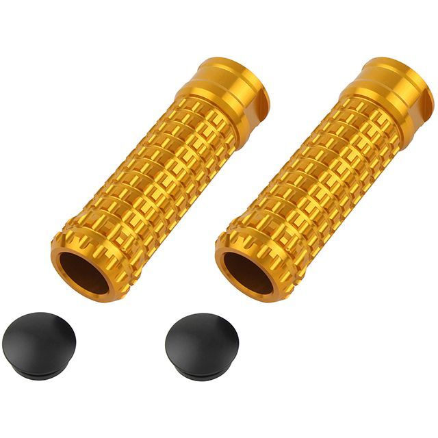 POSH Faith アルミ削り出しステップバーモールド/エグリM8貫通穴 タイプ（ゴールド） ・906016-04 メーカー在庫あり ポッシュフェイス ステップ・スタンド補修パーツ バイク 汎用