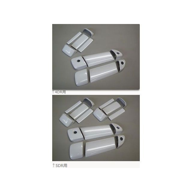 KAZZ-CREATION ドアノブカバー 鍵穴付 5DR ハイエース 200系（Mブラックウッド） ・8317MBK KAZZ-CREATION 外装 車 自動車