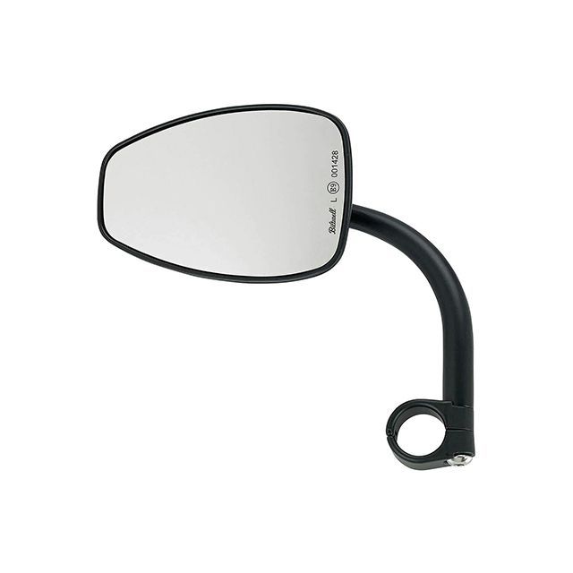 Biltwell 7/8in ユーティリティ ティアドロップワイドミラークランプ付（ブラック） ・031555 ビルトウェル ミラー関連パーツ バイク 7/8in径ハンドルバー仕様車