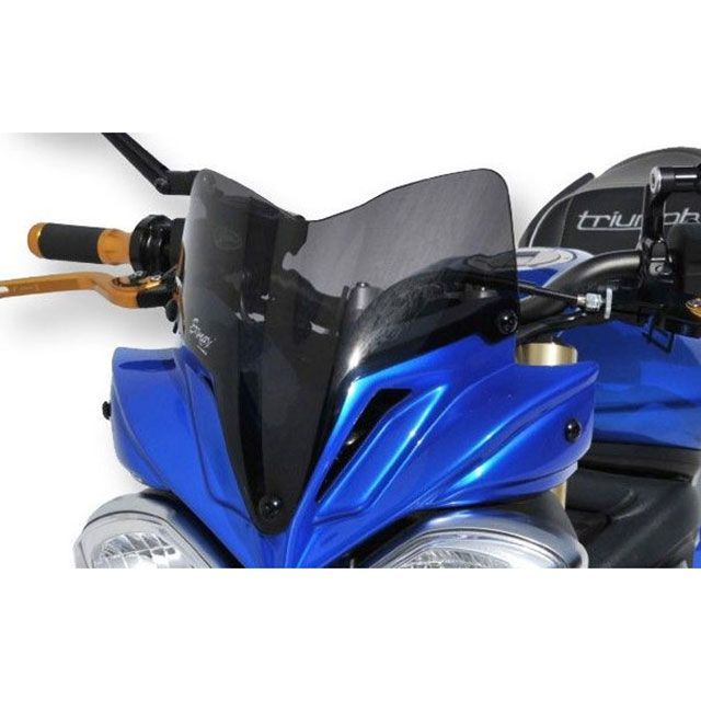 ERMAX Street Triple 13-15 ノーズカウル 21cm ライトブラックスクリーン付属 カラー サテンブラック2015 ・262147034 アルマックス スクリーン関連パーツ バイク Street Triple