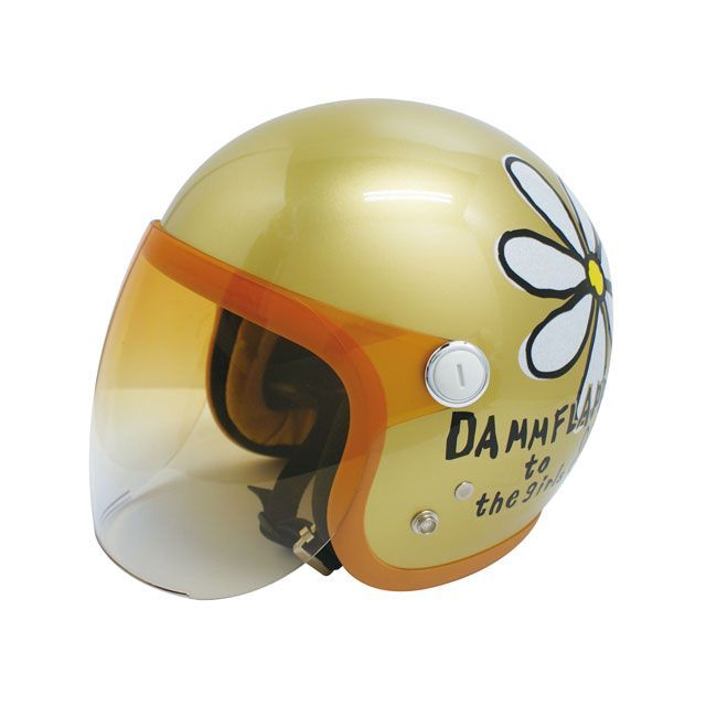 SUNUP FLOWER（C.ゴールド） SL-001 メーカー在庫あり SUNUP レディース・キッズヘルメット バイク