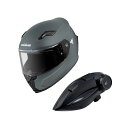 KOMINE KK-902モーターサイクルインターカム+HK-170フルフェイスヘルメット(バサルトグレイ) サイズ XL ・00-170 コミネ フルフェイスヘルメット バイク(2)